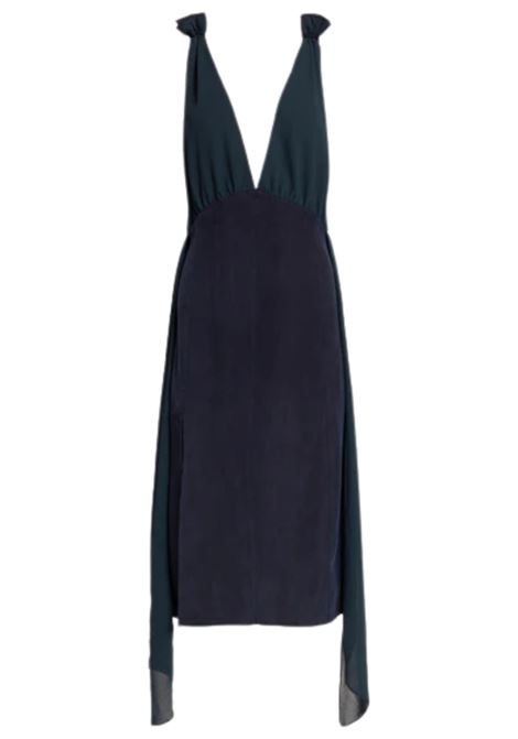 Abito midi in cupro WEILI ZHENG | Abiti | DC04BL07